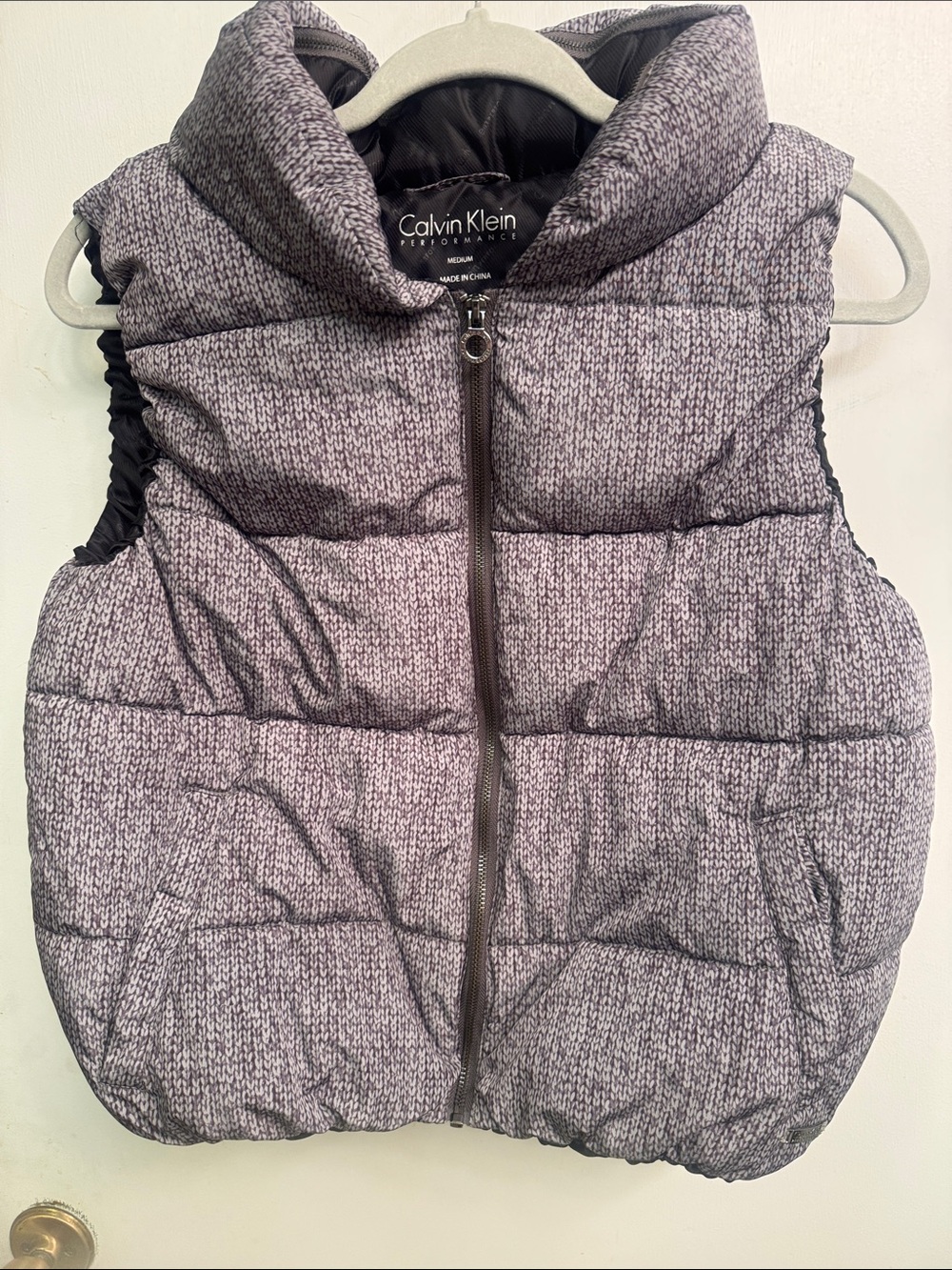 Calvin Klein Kids Gray Quilted Puffer Vest